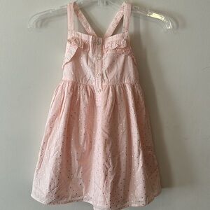 Rachel Zoe Toddler Gold Polka Dot Ruffle Trim Criss Cross Back Fit & Flare Dress